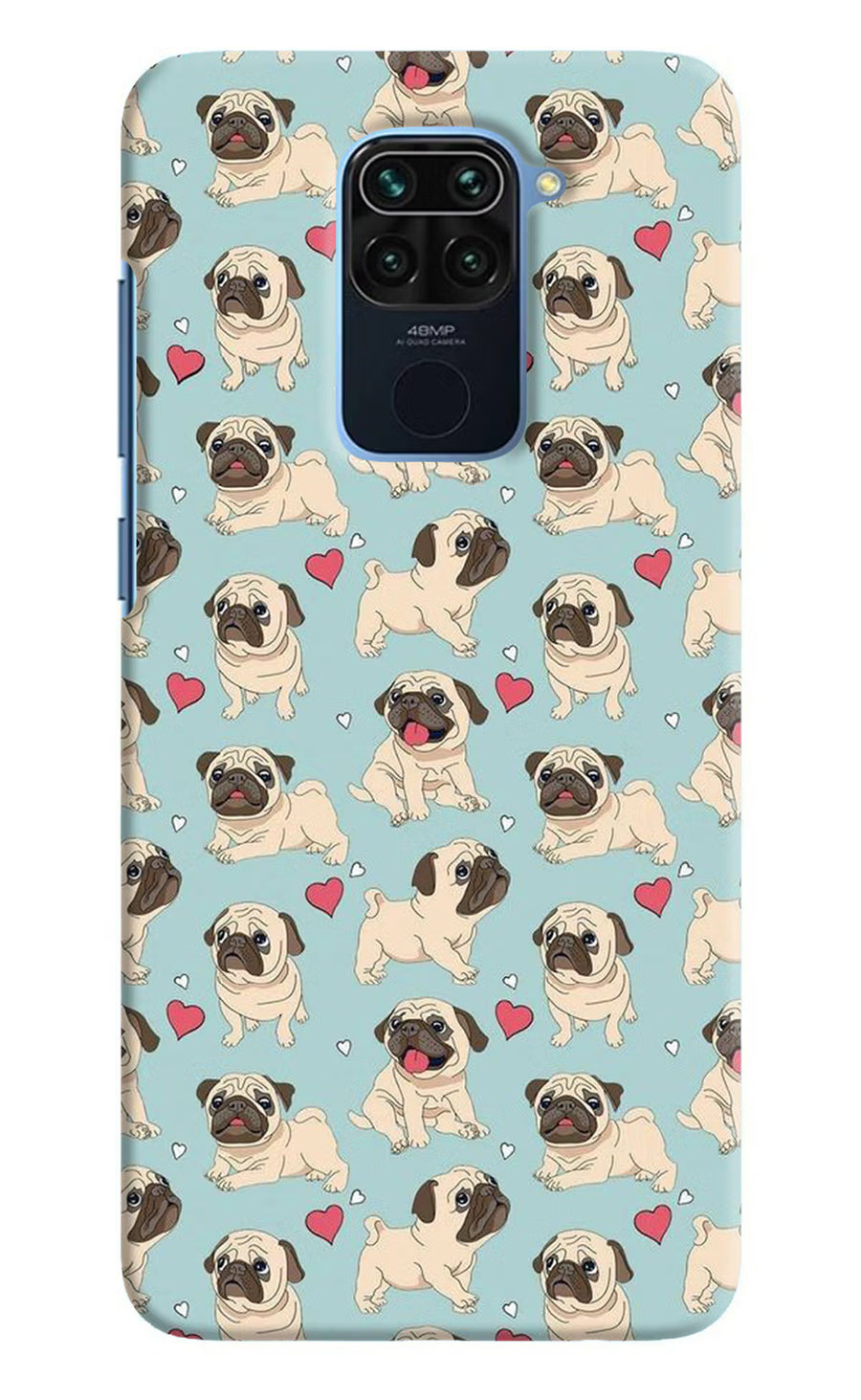 Pug Dog Redmi Note 9 Back Cover, Hard case