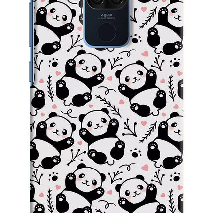 Cute Panda Redmi Note 9 Hard Case Back Cover by Casekaro