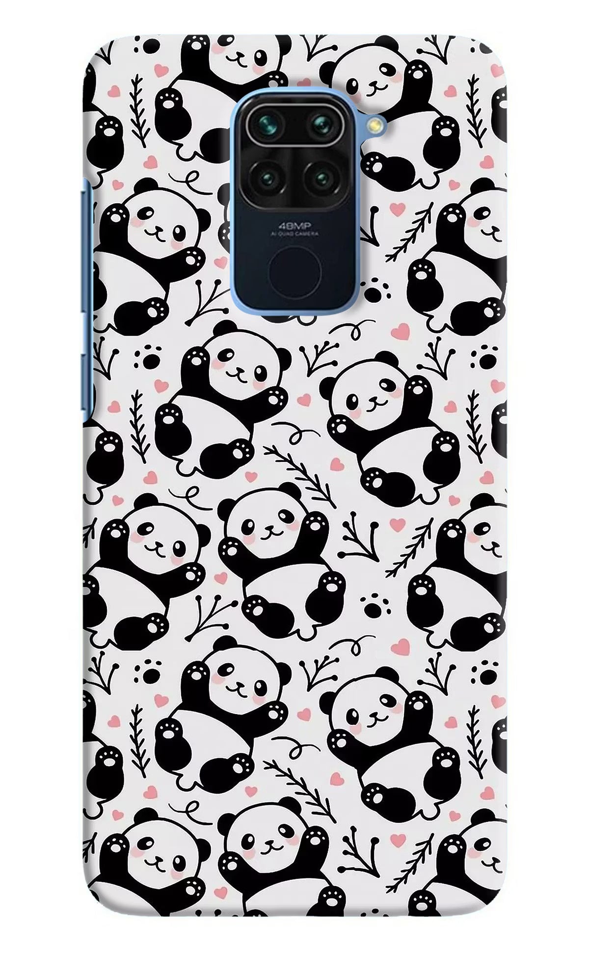 Cute Panda Redmi Note 9 Hard Case Back Cover by Casekaro