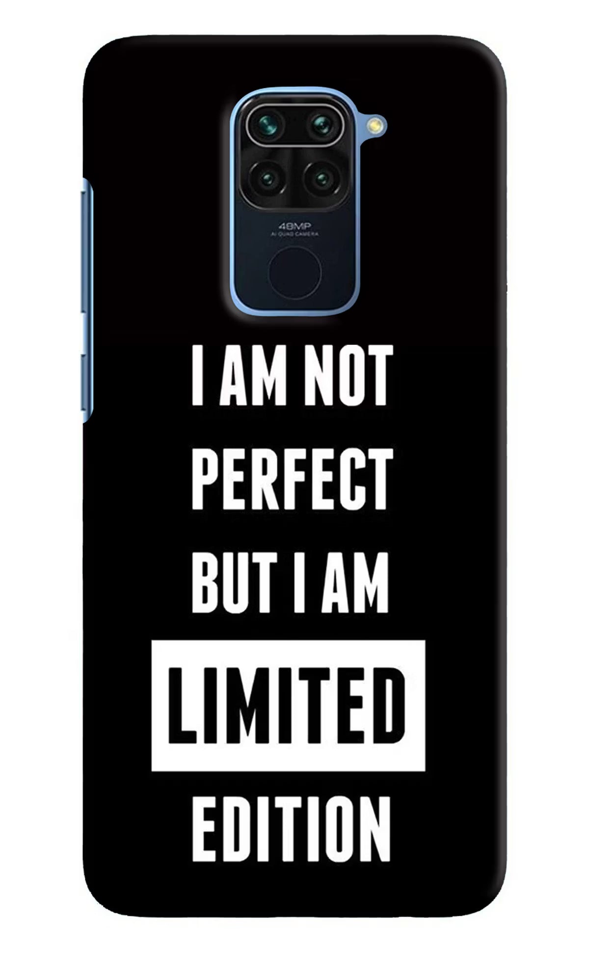I Am Not Perfect But I Am Limited Edition Redmi Note 9 Hard Case Back Cover by Casekaro