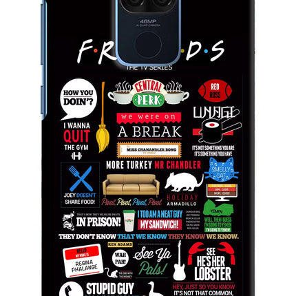 FRIENDS Redmi Note 9 Hard Case Back Cover by Casekaro