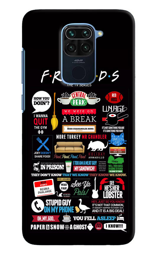 FRIENDS Redmi Note 9 Hard Case Back Cover by Casekaro
