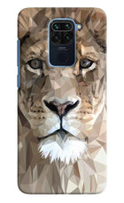 Lion Art Redmi Note 9 Hard Case Back Cover by Casekaro