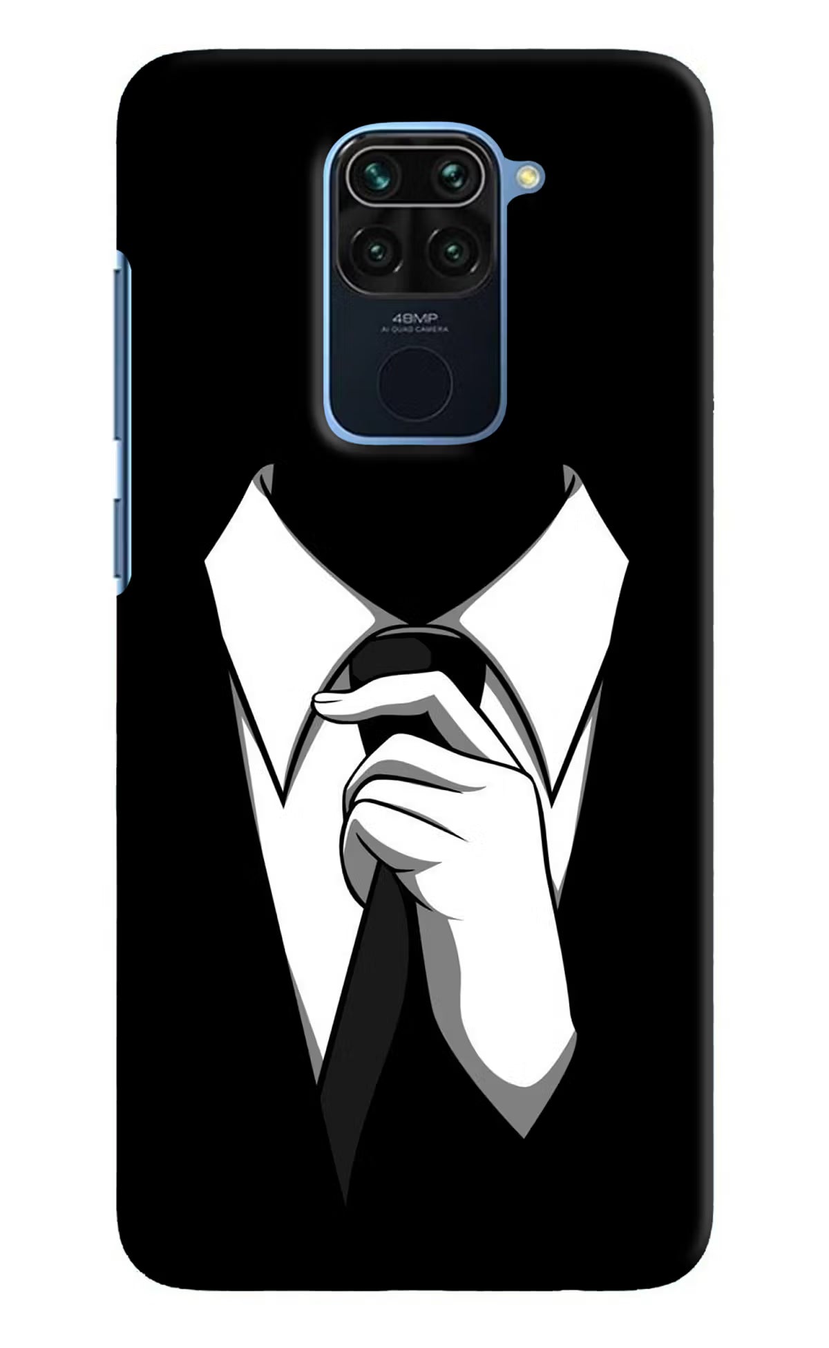 Black Tie Redmi Note 9 Hard Case Back Cover by Casekaro