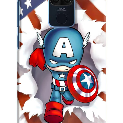 Captain America Redmi Note 9 Hard Case Back Cover by Casekaro