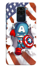 Captain America Redmi Note 9 Hard Case Back Cover by Casekaro