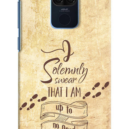 I Solemnly swear that i up to no good Redmi Note 9 Hard Case Back Cover by Casekaro