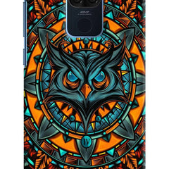 Angry Owl Art Redmi Note 9 Hard Case Back Cover by Casekaro