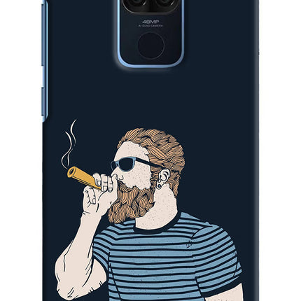 Smoking Redmi Note 9 Hard Case Back Cover by Casekaro
