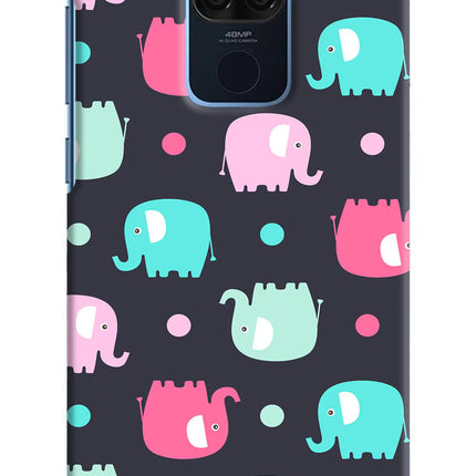 Elephants Redmi Note 9 Hard Case Back Cover by Casekaro