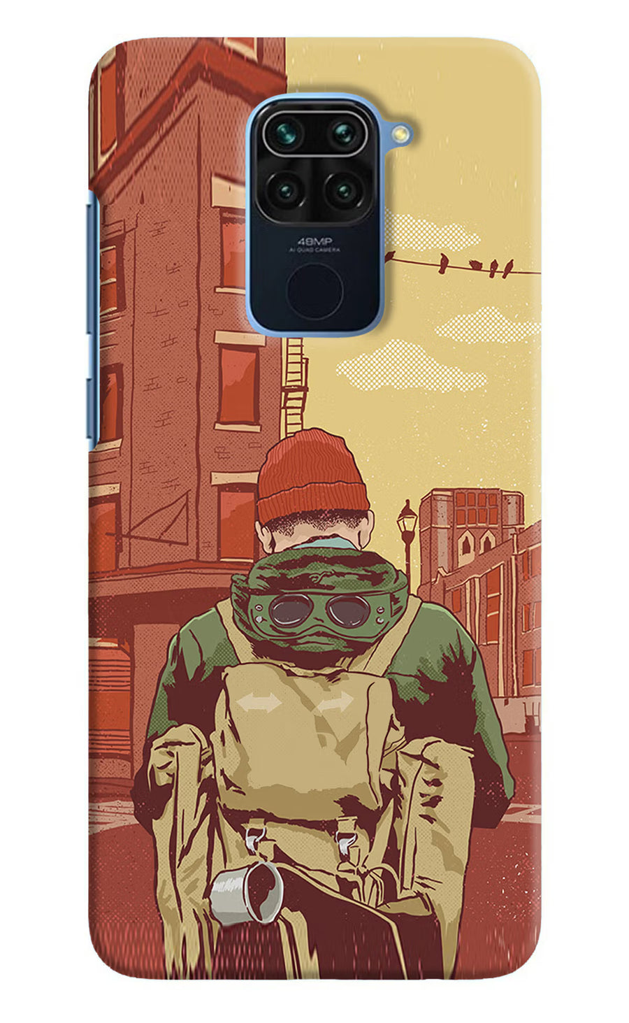 Adventurous Redmi Note 9 Back Cover, Hard case