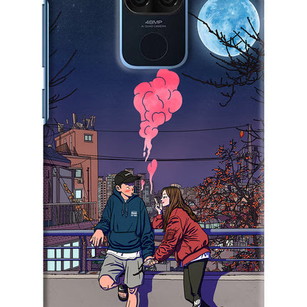 Chilling Couple Redmi Note 9 Hard Case Back Cover by Casekaro