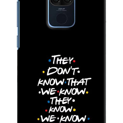 FRIENDS Dialogue Redmi Note 9 Hard Case Back Cover by Casekaro