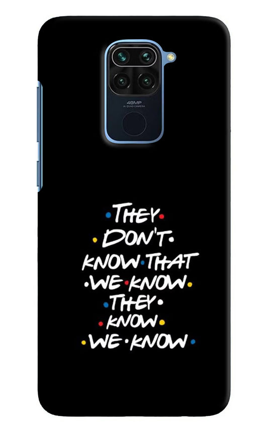 FRIENDS Dialogue Redmi Note 9 Hard Case Back Cover by Casekaro