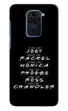 FRIENDS Character Redmi Note 9 Hard Case Back Cover by Casekaro