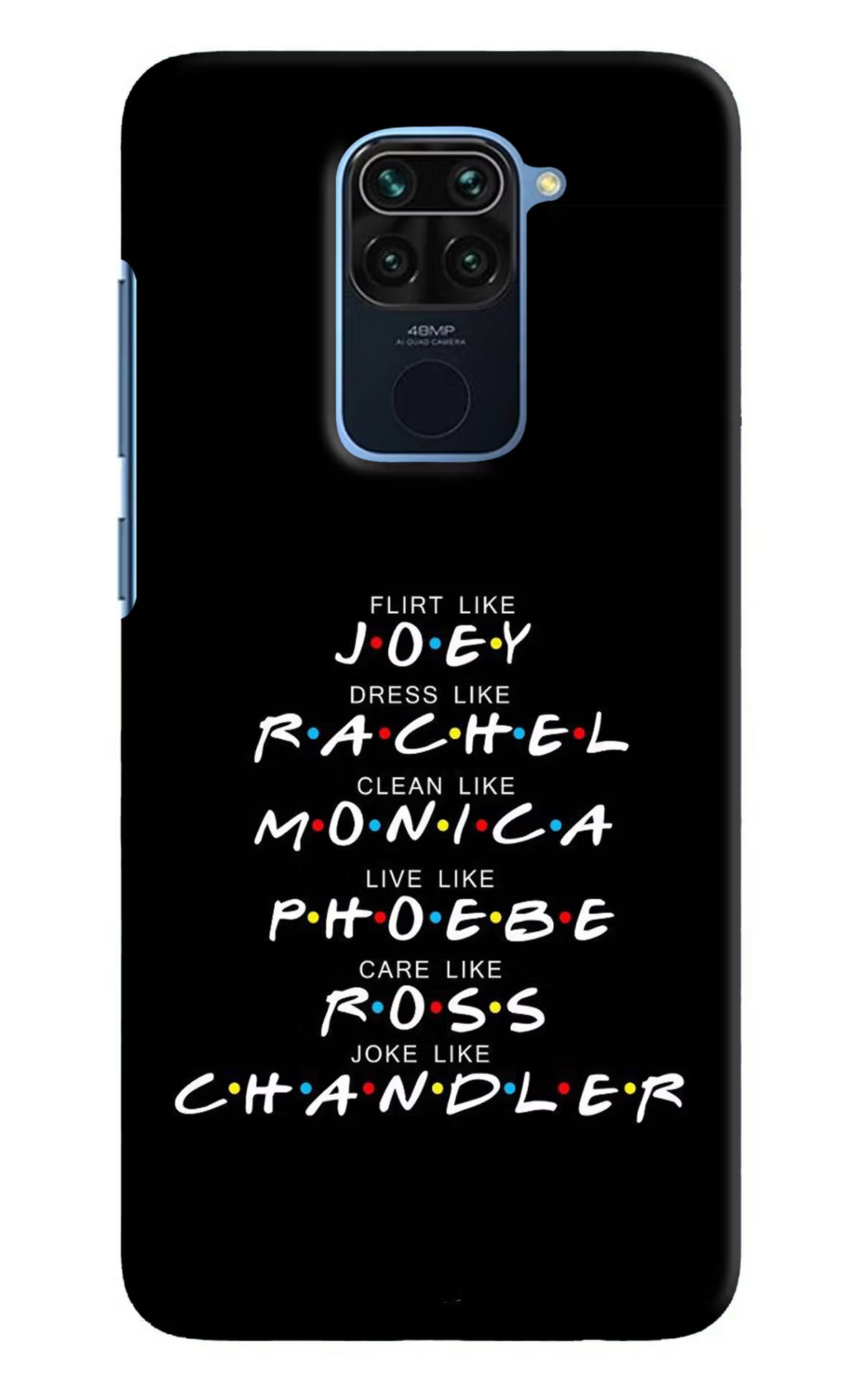 FRIENDS Character Redmi Note 9 Hard Case Back Cover by Casekaro
