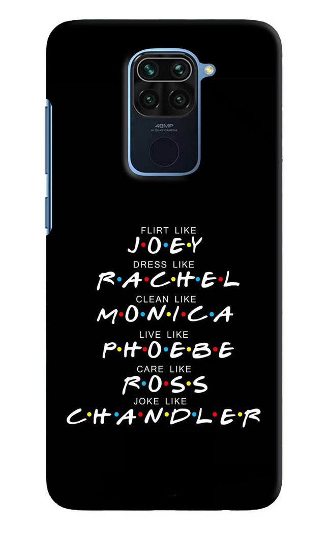 FRIENDS Character Redmi Note 9 Hard Case Back Cover by Casekaro