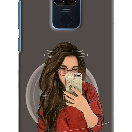 Selfie Queen Redmi Note 9 Hard Case Back Cover by Casekaro
