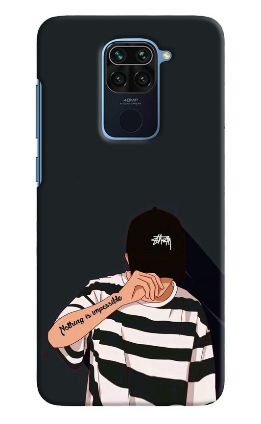 Aesthetic Boy Redmi Note 9 Hard Case Back Cover by Casekaro