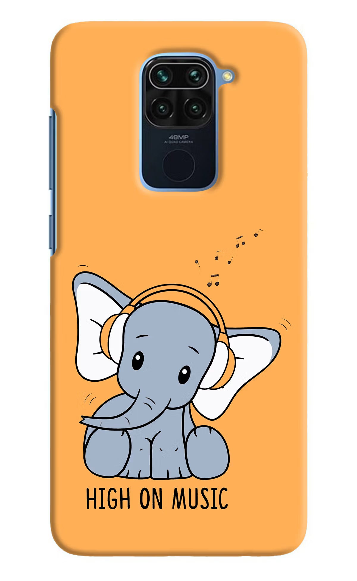 High On Music Redmi Note 9 Hard Case Back Cover by Casekaro