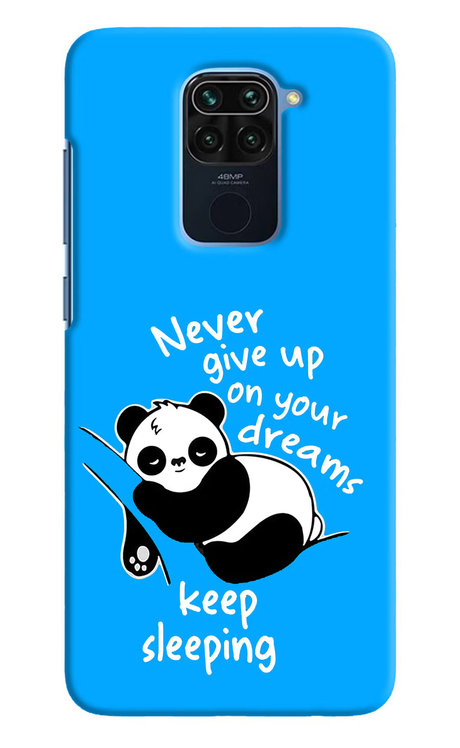 Keep Sleeping Redmi Note 9 Back Cover, Hard case