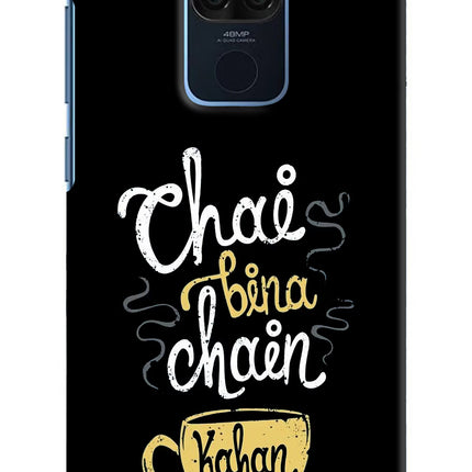 Chai Bina Chain Kaha Re Redmi Note 9 Hard Case Back Cover by Casekaro