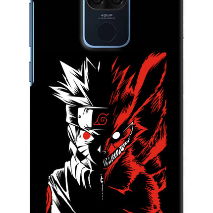 Naruto Two Face Redmi Note 9 Hard Case Back Cover by Casekaro