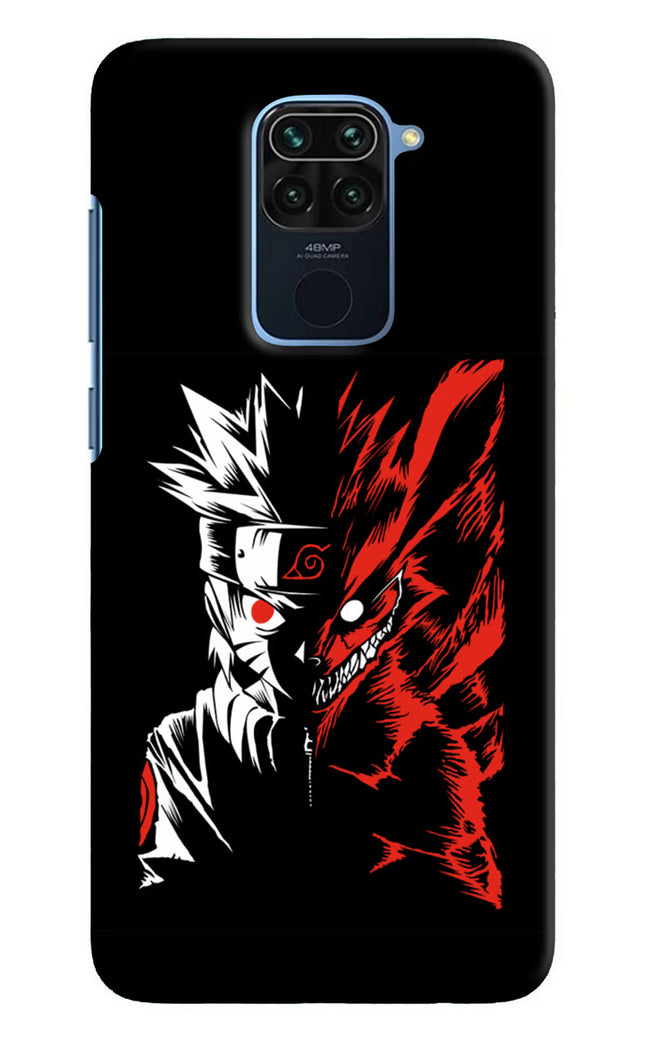 Naruto Two Face Redmi Note 9 Hard Case Back Cover by Casekaro