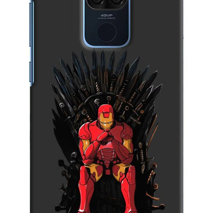 Ironman Throne Redmi Note 9 Hard Case Back Cover by Casekaro