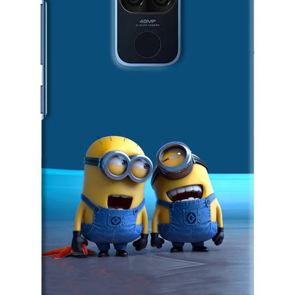 Minion Laughing Redmi Note 9 Hard Case Back Cover by Casekaro