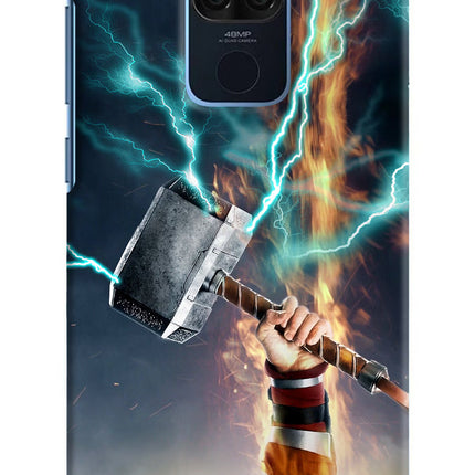 Thor Hammer Mjolnir Redmi Note 9 Hard Case Back Cover by Casekaro