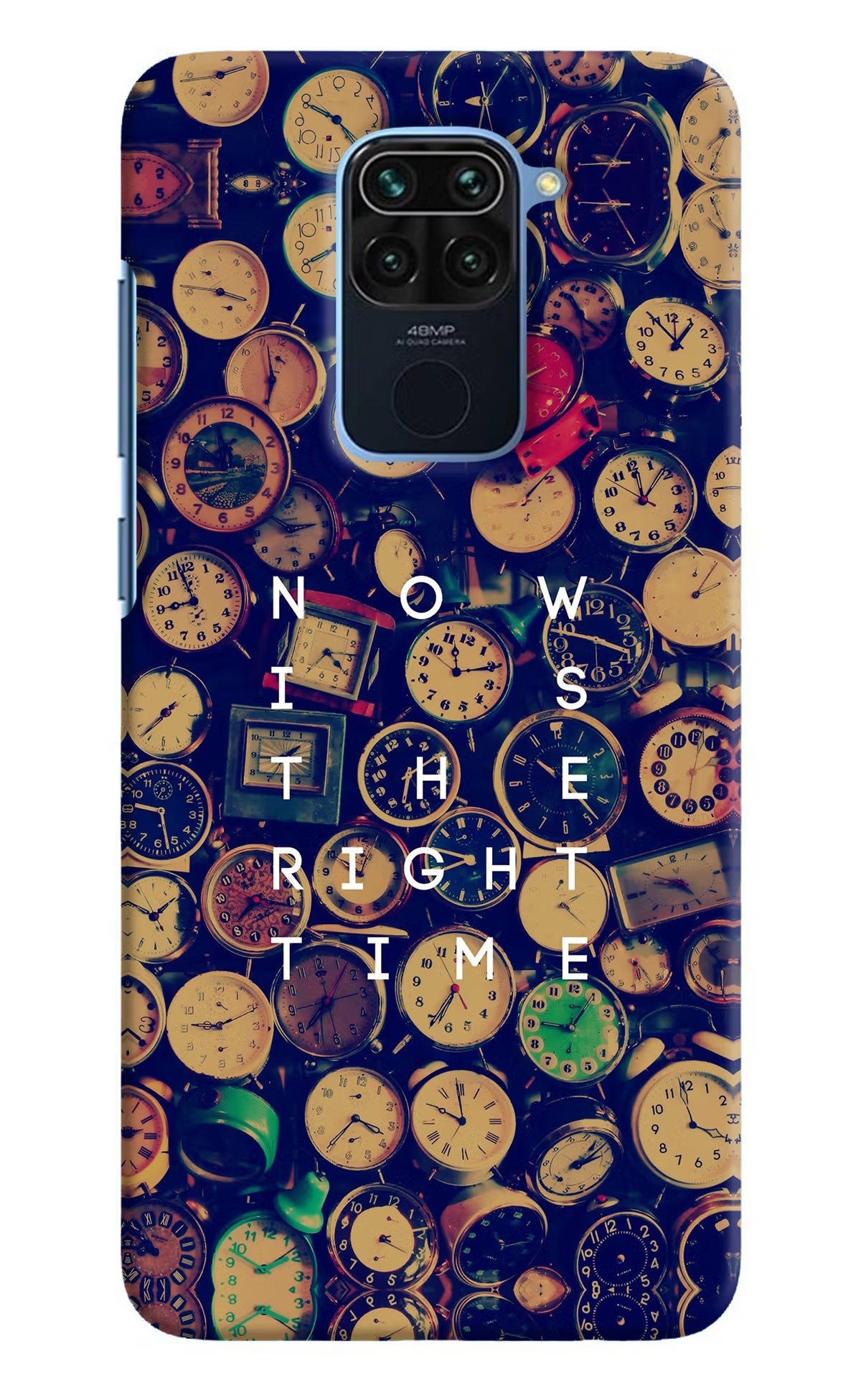 Now is the Right Time Quote Redmi Note 9 Hard Case Back Cover by Casekaro