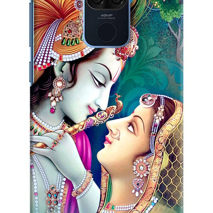 Lord Radha Krishna Redmi Note 9 Hard Case Back Cover by Casekaro
