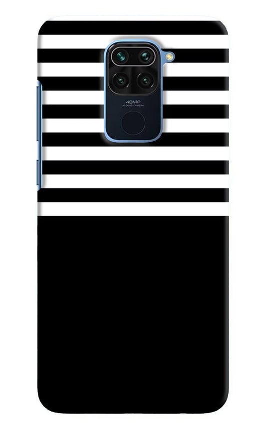 Black and White Print Redmi Note 9 Hard Case Back Cover by Casekaro