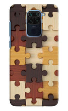 Wooden Puzzle Redmi Note 9 Hard Case Back Cover by Casekaro