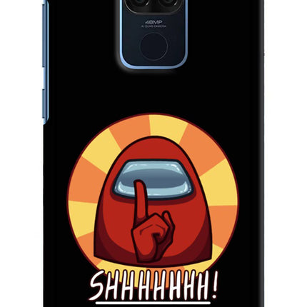 Among Us Shhh! Redmi Note 9 Hard Case Back Cover by Casekaro