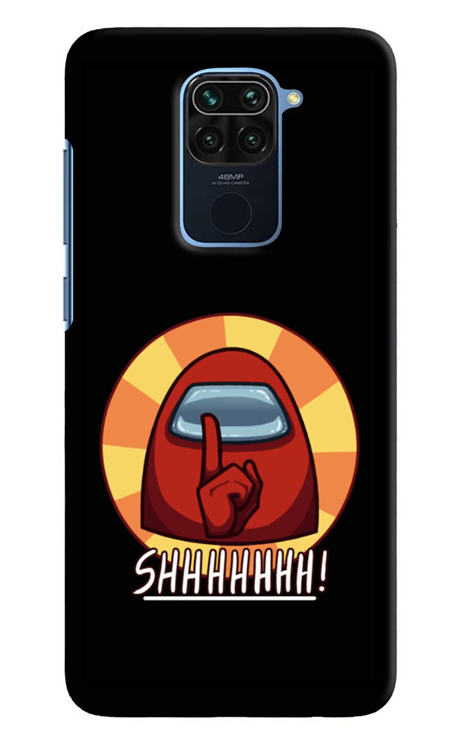 Among Us Shhh! Redmi Note 9 Back Cover, Hard case