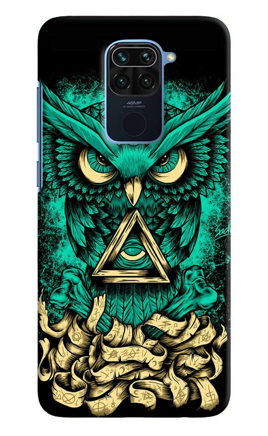 Green Owl Redmi Note 9 Hard Case Back Cover by Casekaro
