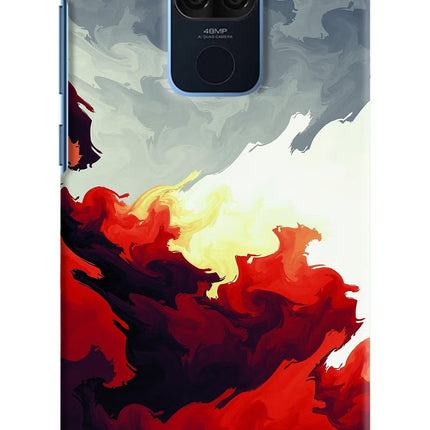 Fire Cloud Redmi Note 9 Hard Case Back Cover by Casekaro