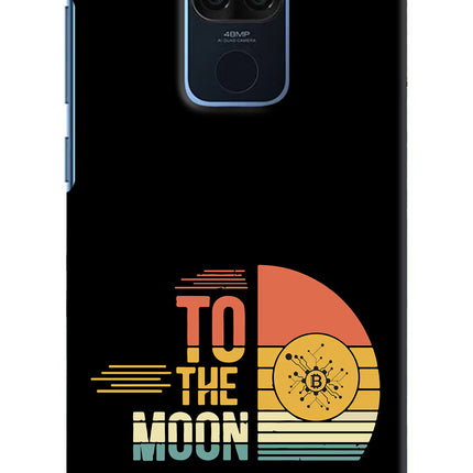 To the Moon Redmi Note 9 Hard Case Back Cover by Casekaro