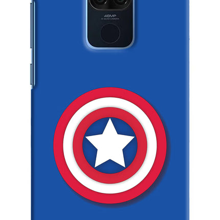 Shield Redmi Note 9 Hard Case Back Cover by Casekaro
