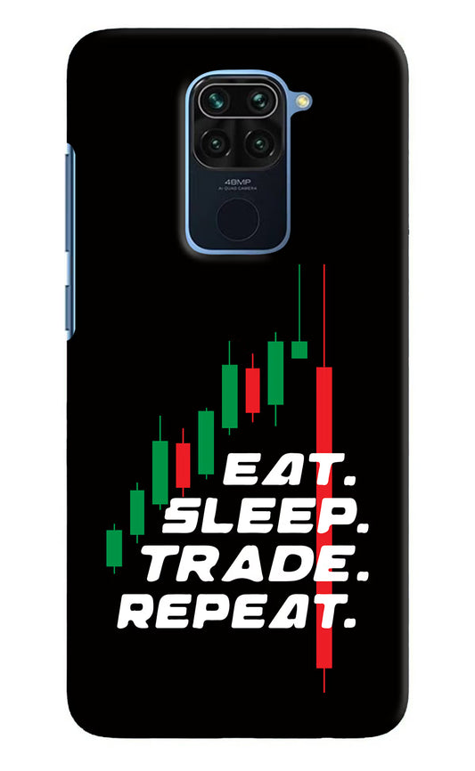 Eat Sleep Trade Repeat Redmi Note 9 Hard Case Back Cover by Casekaro