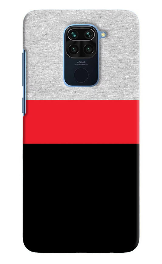 Tri Color Pattern Redmi Note 9 Hard Case Back Cover by Casekaro