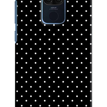 White Dots Redmi Note 9 Hard Case Back Cover by Casekaro