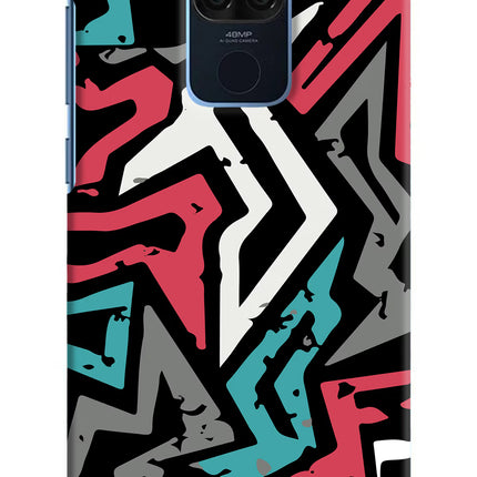 Geometric Graffiti Redmi Note 9 Hard Case Back Cover by Casekaro
