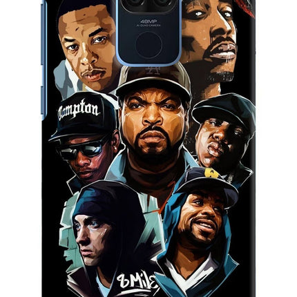 Rappers Redmi Note 9 Hard Case Back Cover by Casekaro