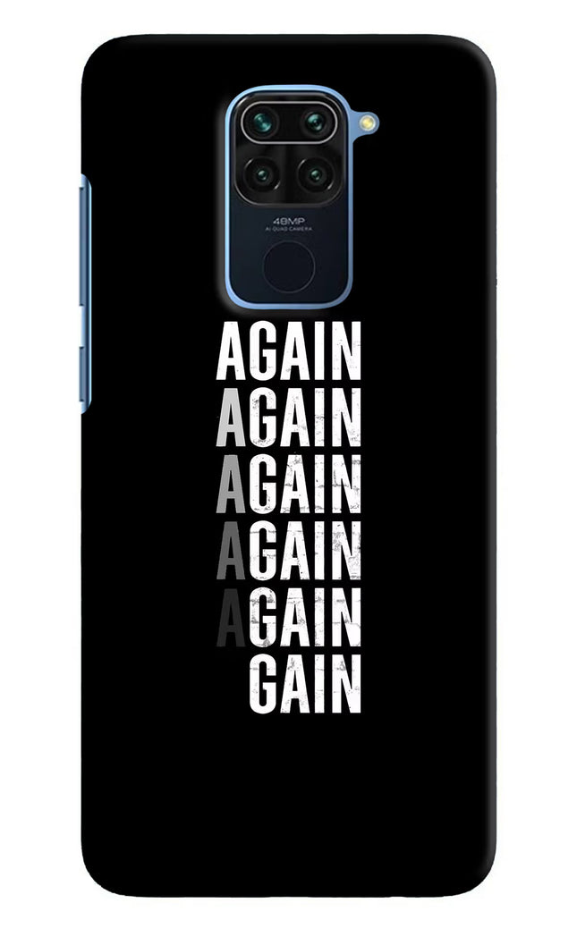 Again Again Gain Redmi Note 9 Hard Case Back Cover by Casekaro