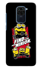 Find your inner Minion Redmi Note 9 Hard Case Back Cover by Casekaro