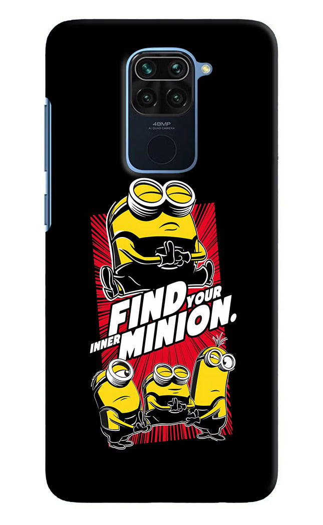 Find your inner Minion Redmi Note 9 Hard Case Back Cover by Casekaro