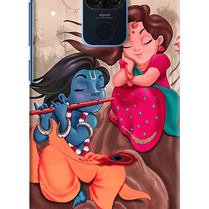 Radhe Krishna Redmi Note 9 Hard Case Back Cover by Casekaro